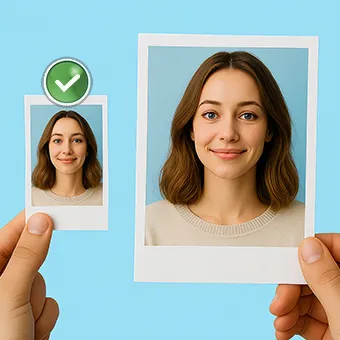 Foto esempio che mostra due versioni della stessa immagine, una ridotta e una più grande, per illustrare l’importanza di ridimensionare le immagini prima di caricarle sul sito web