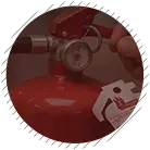 Dettaglio impianto antincendio nel sito Sogeprin dopo il restyling